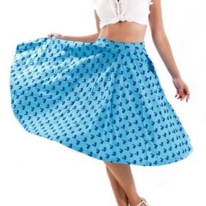 Lindy Bop Blue Swan Skirt